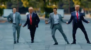 Carte meme Donald Trump and Elon Musk’s AI Dance Video, rareté commune