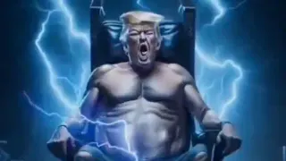 Carte meme Donald Trump Electric Chair, rareté commune