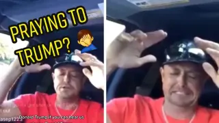 Donald Trump Please Save Us / Praying To Trump Livestream Arrest meme card, rare rarity