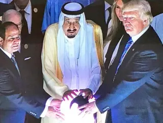 Donald Trump's Glowing Orb meme card, common rarity