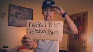 Don't Call Them Bitches Bro meme card, common rarity
