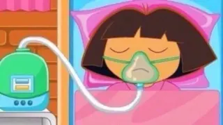 Dora in a Coma meme card, common rarity