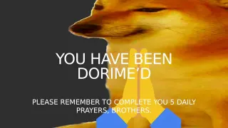 Carte meme Dorime Cheems, rareté rare