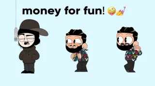 Drake Singing 'Money For Fun' meme card, common rarity