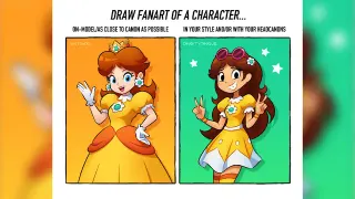 Carte meme Draw Fanart of a Character On-Model vs. In Your Style, rareté commune