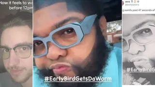 #EarlyBirdGetsDaWorm meme card, common rarity