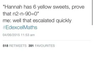 #EdexcelMaths meme card, common rarity