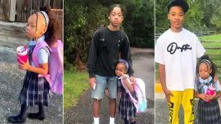 Egypt and Her Brother "First Day of School" Videos meme card, common rarity