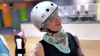 Elder Millennial Roller Derby Video meme card, common rarity