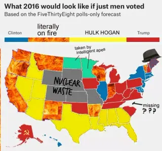 Electoral College Map Parodies meme card, common rarity
