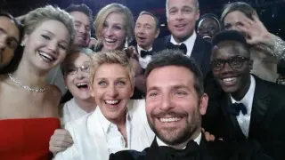 Carte meme Ellen DeGeneres Oscar Selfie, rareté commune