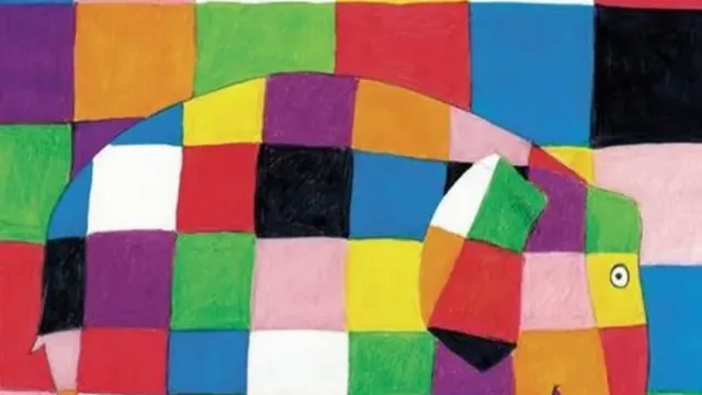 Carte meme Elmer, l'éléphant à carreaux, rareté commune
