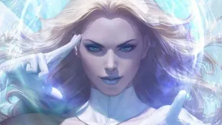 Emma Frost meme card, common rarity