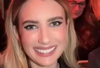 Carte meme Emma Roberts Smile, rareté commune