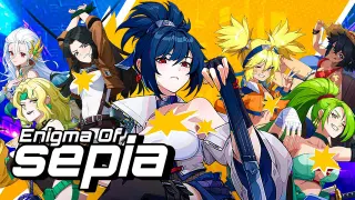 Enigma of Sépia meme card, common rarity