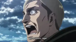 Erwin Smith's "My Soldiers, Rage" Speech meme card, common rarity