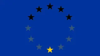 Carte meme Édits du drapeau UE, rareté commune