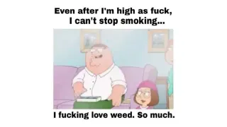Carte meme Even After I’m High As Fuck, I Can’t Stop Smoking, rareté commune