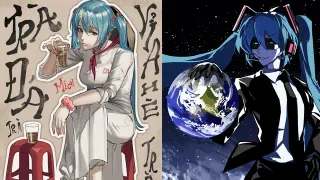 Every Country's Miku / Everything Miku meme card, rare rarity