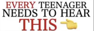 Every Teenager Needs To Hear This meme card, common rarity