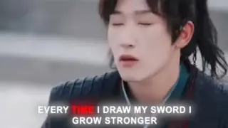 Every Time I Draw My Sword I Grow Stronger meme card, common rarity