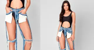 Extreme Cut Out Jeans meme card, common rarity