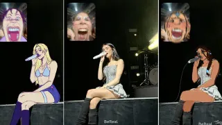 Fan Screaming at Madison Beer Performance (BeReal) meme card, rare rarity