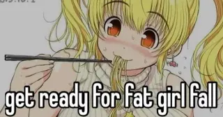 Fat Girl Fall / Fat Boy Fall meme card, common rarity