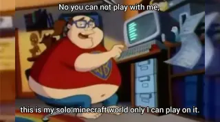 Carte meme Fat Nerd Typing (Animaniacs), rareté commune