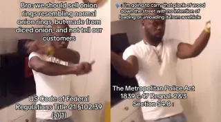 Federal Regulations / Black Man Dancing Saying No meme card, common rarity