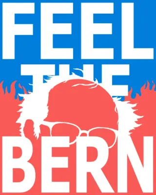Feel The Bern meme card, common rarity