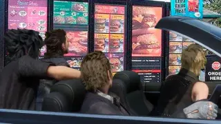 FFXV Car Driving meme card, rare rarity