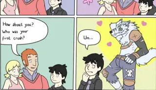 Carte meme First Crush, rareté commune