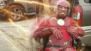 Flash in a Wheelchair meme card, common rarity