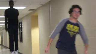 Floating Boy Chasing Running Boy meme card, epic rarity