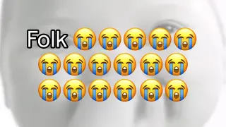 Folk 😭 meme card, common rarity