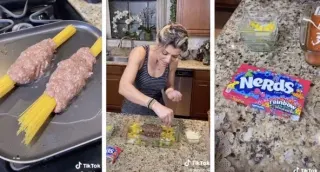 FoodTok / TikTok Recipes meme card, common rarity