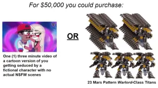 For $50,000 You Could Purchase One Three Minute Video or X meme card, common rarity
