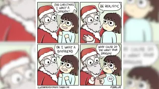 "For Christmas I Want A Dragon!" meme card, common rarity