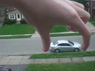 Carte meme Forced Perspective, rareté rare