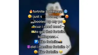 Fortnite Battle Pass Song meme card, common rarity