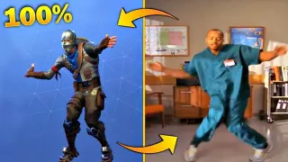 Fortnite Default Dance meme card, rare rarity