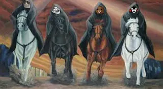 Four Horsemen Of The Apocalypse meme card, rare rarity