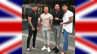 Carte meme Four Lads In Jeans, rareté rare