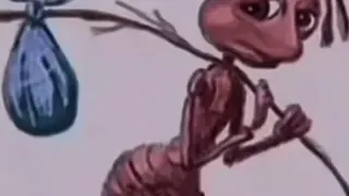 Carte meme La fourmi au baluchon, rareté rare