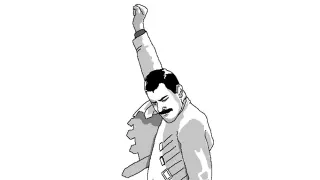 Freddie Mercury Rage Pose meme card, legendary rarity