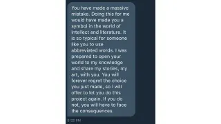 Free Art Copypasta (You Have Made A Massive Mistake) meme card, common rarity