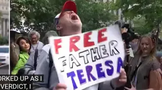 Free Father Teresa Guy meme card, common rarity