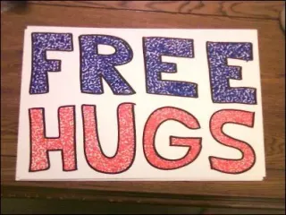 Free Hugs meme card, common rarity