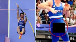 French Pole Vaulter Bulge meme card, common rarity